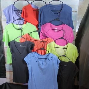 Women's Assorted Color Tops Collection Set Of 10